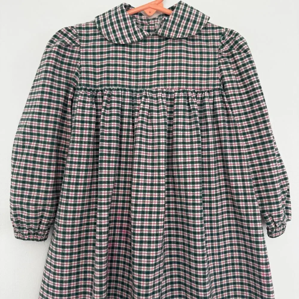 Traditions by Pamela Kline 70s Vintage Plaid Country Dress Jumper